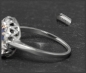 Mobile Preview: Diamant & Saphir Antik Cocktail Ring, Weißgold